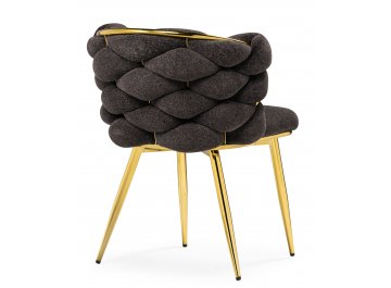 Стул на металлокаркасе Rendi gold /  gray