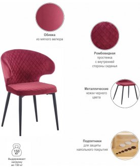 Стул на металлокаркасе Richard