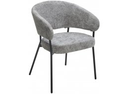 Стул на металлокаркасе Sage 3018-17 серый шенилл / черный