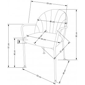 Стул на металлокаркасе Санма