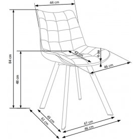 Стул на металлокаркасе Серпе