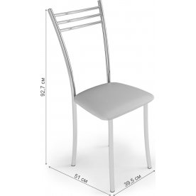 Стул на металлокаркасе Шоколад