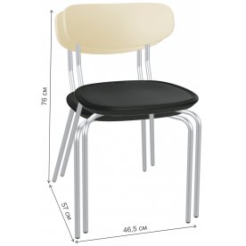 Стул на металлокаркасе SHT-S85М-2