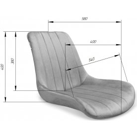 Стул на металлокаркасе SHT-ST37/S38