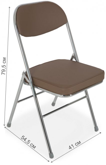 Стул на металлокаркасе S108 складной cappuccino (a42)