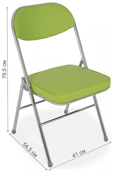 Стул на металлокаркасе S108 складной green (ybs47)