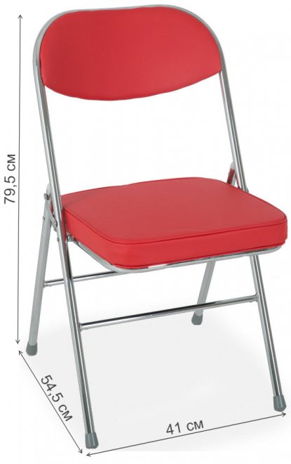 Стул на металлокаркасе S108 складной red (s20)