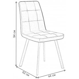Стул на металлокаркасе DikLine 207