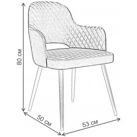 Стул на металлокаркасе DikLine 251