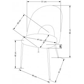 Стул на металлокаркасе Умеи