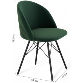 Стул на металлокаркасе Sheffilton SHT-ST35-2 / S37-1