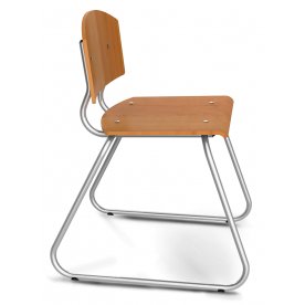 Стул SHT-S44 хром лак / ольха