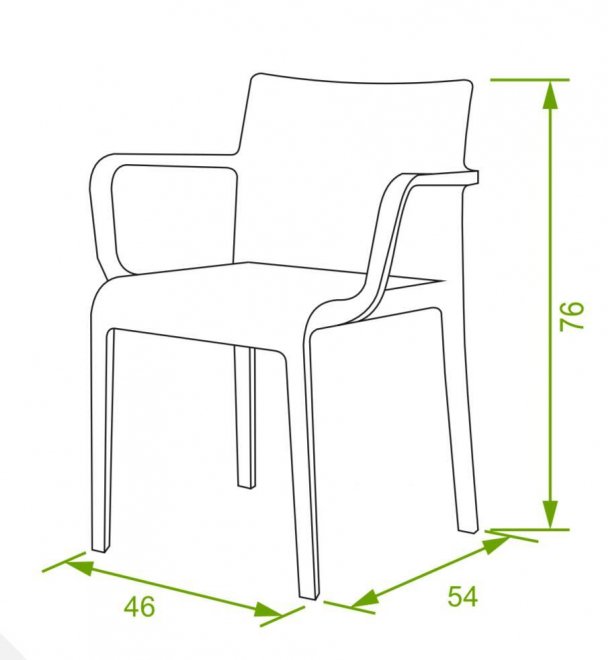 Пластиковый стул Turn капучино