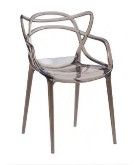 Пластиковый стул Masters серый прозрачный