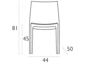 Пластиковый стул Maya