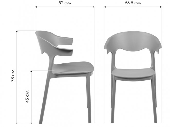 Пластиковый стул Forma черный