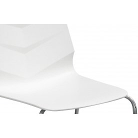 Стул пластиковый Leaf-01 белый