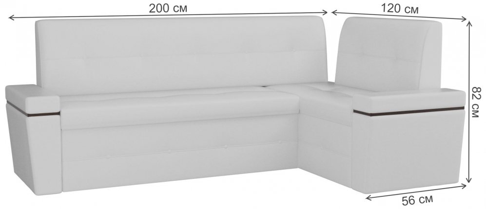 Кухонный диван Деметра угловой микровельвет фиолетовый правый