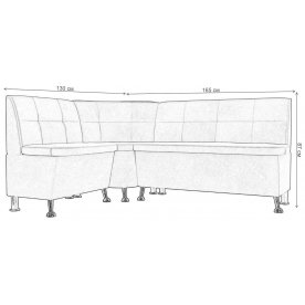 Кухонный диван угловой Феникс