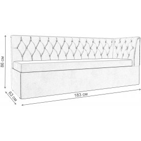 Кухонный диван угловой Маркиз