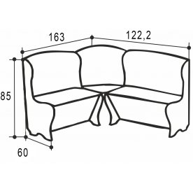 Кухонный уголок Комфорт-Аленка 6