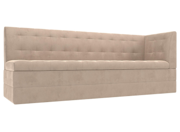 Кухонный диван Бриз бежевый велюр