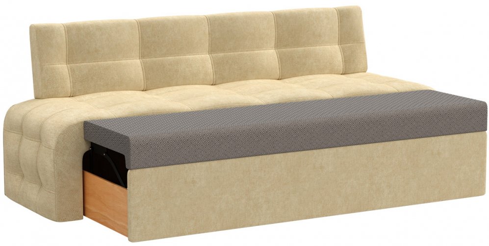 Кухонный диван Люксор микровельвет бежевый