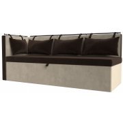 коричневый / бежевый микровельвет