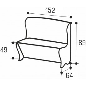 Кухонный диван Нота