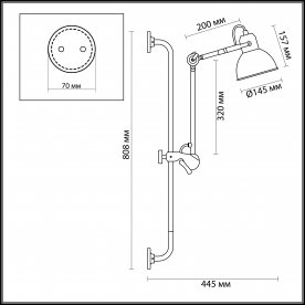Настенный светильник Arta 4125/1WA