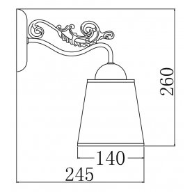 Бра Ring TOC017-01-R