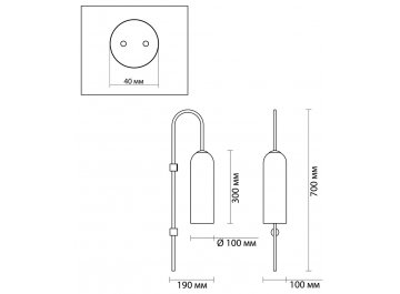 Бра Vosti 4641/1W