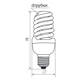 Лампа компактная люминесцентная E14 11Вт 2700K ELT19 04937