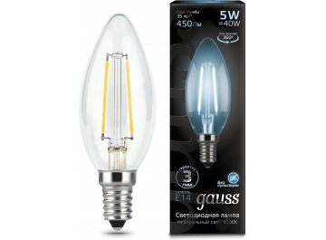 Лампа Filament 5W 450lm 4100К Е14 LED 1/10/50