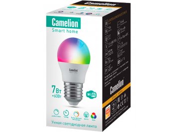 Умная лампа LSH7/G45/RGBСW/Е27/WIFI