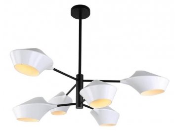 Люстра LDP 6037-6 WT+BK