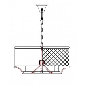 Подвесная люстра UR198-6