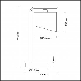Настольная лампа Karen 3750/1T