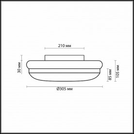 Накладной светильник Ibra 2401/2C