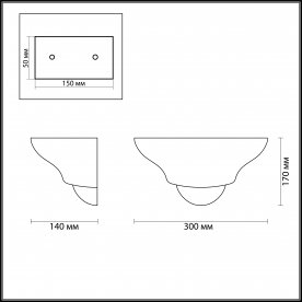 Настенный светильник Gips 3880/1W