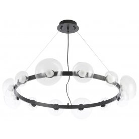 Подвесной светильник BOSQUE SP12 BLACK/TRANSPARENT