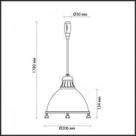 Подвесной светильник Breta 3807/1A