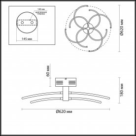 Потолочный светильник Kola 4103/48L