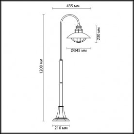 Наземный низкий светильник Dante 4164/1F