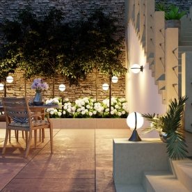 Уличный настенный светильник 4832/1W