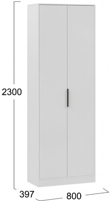 Шкаф Агата исполнение 2 белый  - Уцененный экземпляр