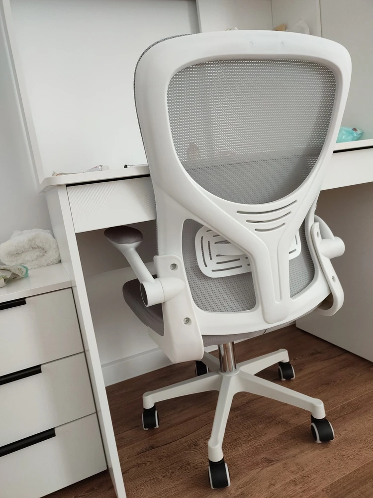Компьютерное кресло Konfi light gray / white фото покупателя 5