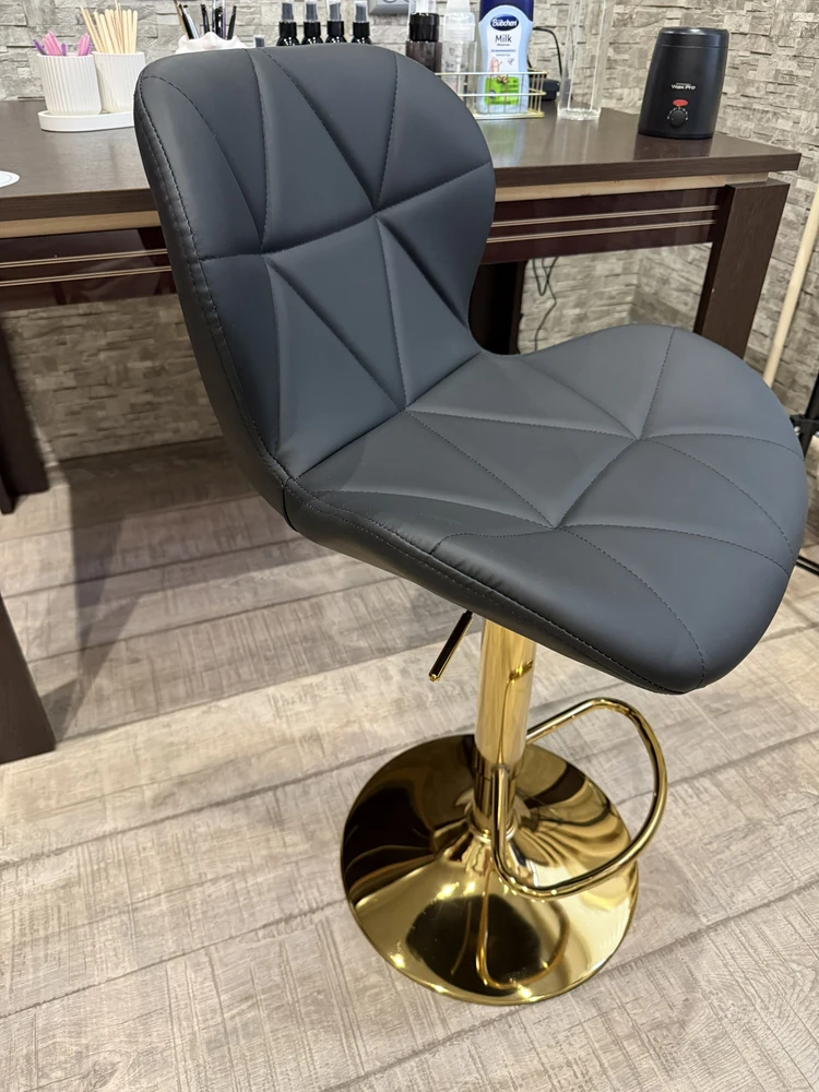 Барный стул Trio light gray / chrome фото покупателя 9
