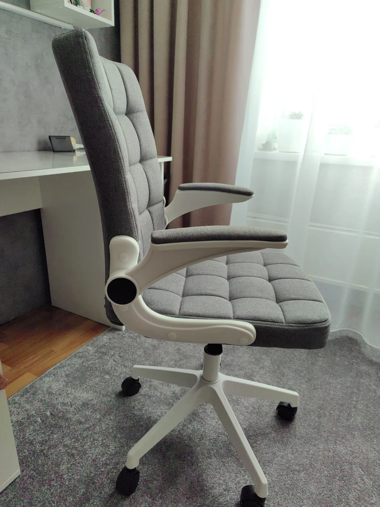 Компьютерное кресло Elga dark gray / white фото покупателя 3