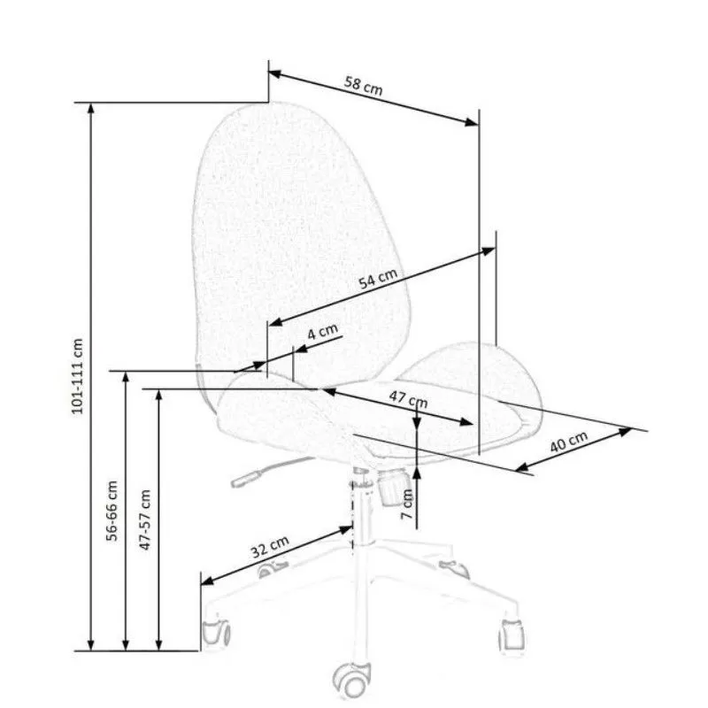 Компьютерное кресло Falcao серое
